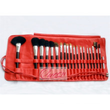 Wholesale Wooden Handle 20 PCS Makuep Brush Set with Pouch
